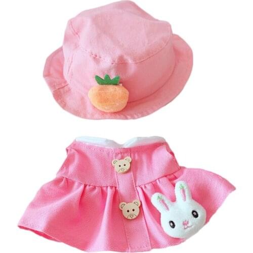 1 Set 20cm doll clothes for 20cm Baby Plush Dolls Clothes Lovely dolls accessories for our generation Dolls clothes gift