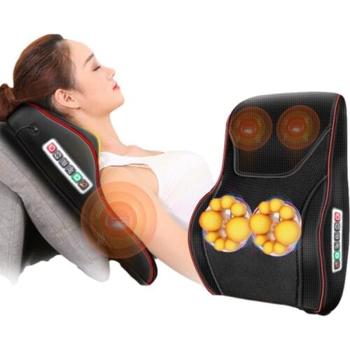 TheShy 3D Electric Massage Pillow Vibrator Lengthening Design Infrared Therapy Muscle Relaxation Neck Back Leg Body Massager