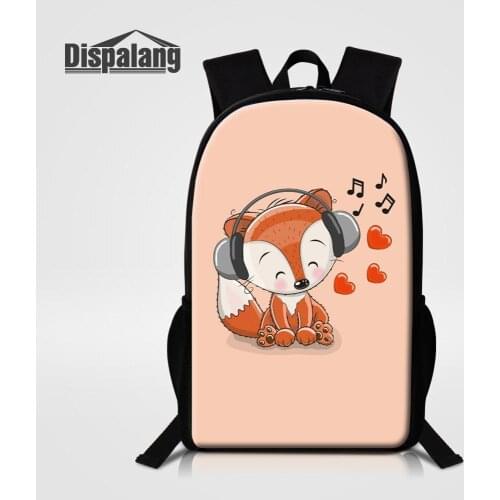 Girls Cartoon Backpack Owl Unicorn Fox Custom Children Schoolbags For Middle School Women Travel Shoulder Bags Mochila Feminina