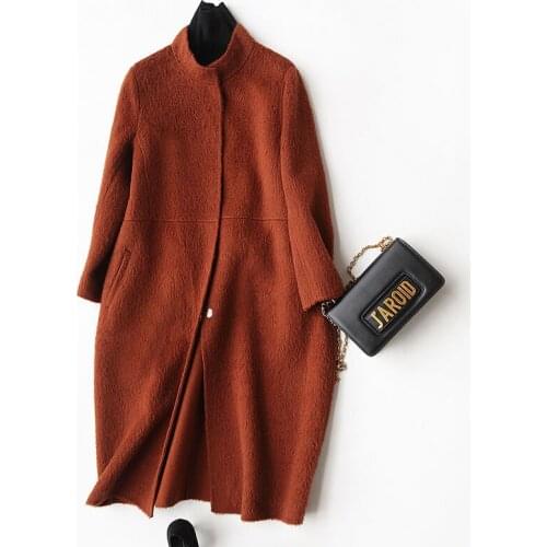 Wool Coat Female Autumn Winter Coat Women Alpaca Cashmere Womens Coats Long Jackets Overcoat casaco feminino 2020