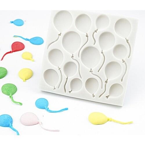 Various Size Balloon Silicone Mold Fondant Mould Cake Decor Tool Chocolate, Gumpaste Mold, Sugarcraft ,Kitchen Gadgets