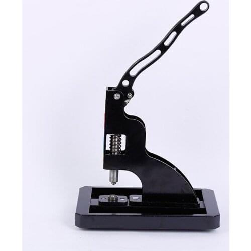 Printing cloth buttoning machine Universal ringless buttonhole machine Manual photo advertising punching tool