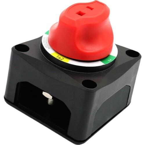 On/Off Battery Kill Switch Boat RV Boat Marine 200 Amp 4 Position w/ Afd