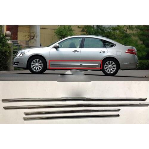 High quality side door decoration body molding trims 4pcs for Nissan Teana Altima 2008 2009 2010 2011 2012