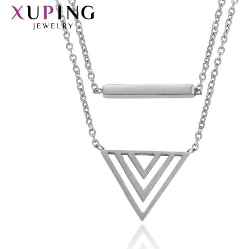 Xuping Fashion Elegant Necklace Pendant With Synthetic Cubic Zirconia Jewelry for Women Design Christmas Day Gifts 43468