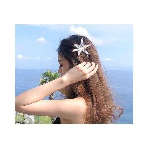 Elegant Starfish Star Hair Clips For Lady Women Hairpins Summer Beach Holiday Party Barrettes Hair Accessories