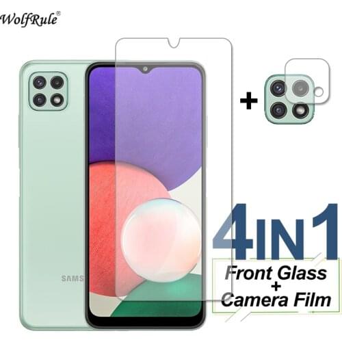 4-In-1 Glass For Samsung Galaxy A22 F52 A52 A72 Screen Protector Tempered Glass Protective Phone Camera Film For Samsung A22 5G
