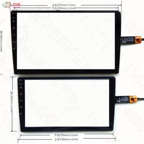 2pcS 7inch screen: FHF070076 touch screen panel digitizer glass for oysters T72X 3G tablet noting size and color