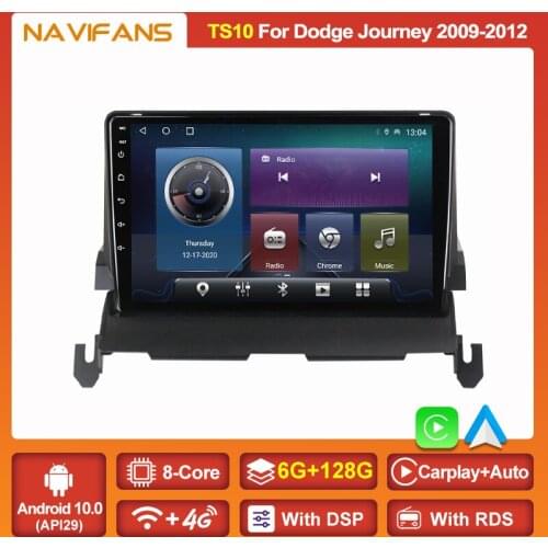 128G 8Core DSP RDS Android 11 Autoradio For DODGE Journey 2009-2012 4G WIFI GPS Navigation Car Multimedia Player Stereo Carplay