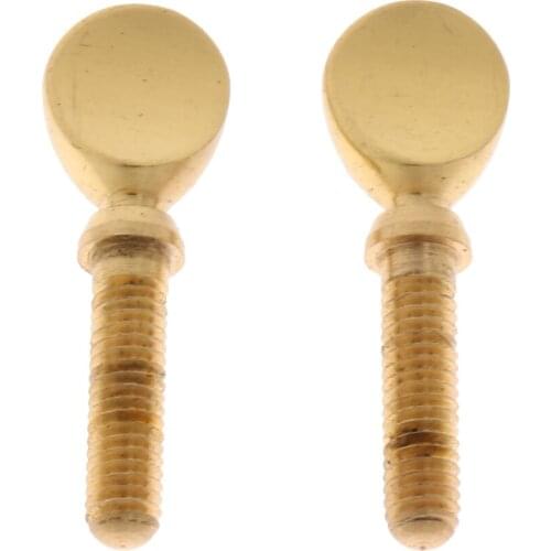 2 Pcs Saxophone Neck Screws Clarinet Clamp Screw for Woodwind Instrument