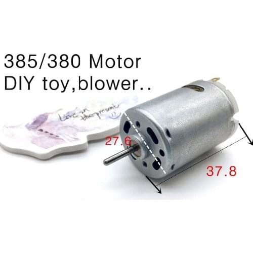 385 RS385 Shaft Diameter 2.3mm DC3V-24V Magnetic Motor DIY Electric Plush Toy blower motor