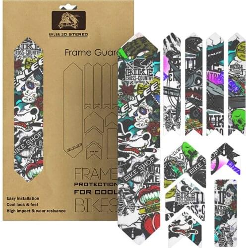 3D Bike Frame Scratch-Resistant Protect Sticker Removeable Sticker Road Bicycle Paster Guard Cover Bicycle Accessories