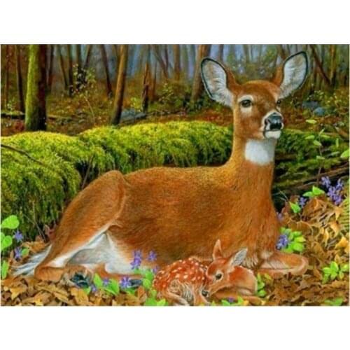 5d animals diamond painting deer mosaic art embroidery cross stitch rhinestone picture puzzle drawing wall decor diy crafts gift
