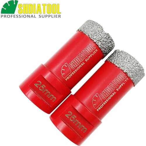 SHDIATOOL 2pcs M14 Vacuum Brazed Diamond Drilling Bits Professional Dry Drilling hole saw Granite Marble Tile Ceramic Drill bit