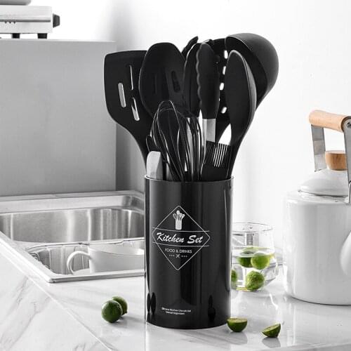 Non-Stick Silicone Kitchenware Cooking Utensils Set Spoon Spatula Shovel Ladle Egg Beaters Kitchen Tools Accessories Supplies