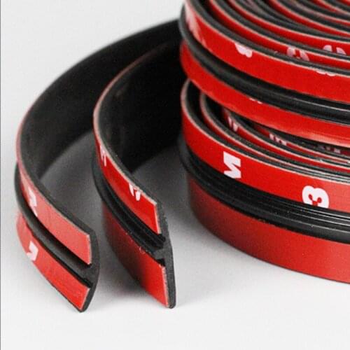 Automobile sealing strip T-shaped front windshield skylight soundproof strip Waterproof dustproof roof of rear tailgate