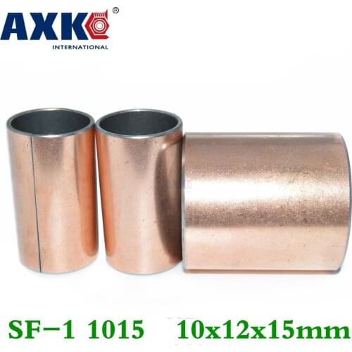 Axk 50pcs Sf-1 1015 10x12x15 Mm Self Lubricating Composite Bearing Bushing Sleeve Free Shipping Sf1