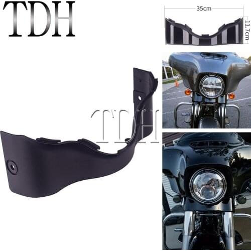 For Harley 2014-Later Black Batwing Outer Fairing Lower Trim Skirt Fairing Case Electra Glide Street Glide Ultra Classic Limited