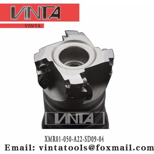 Free shipping XMR01-050-A22-SD09-04 Indexable Milling cutter with SDMT09T3-DM carbide insert