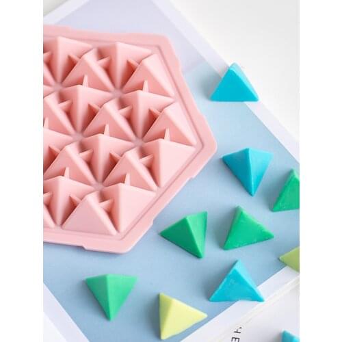 Multi-hole Triangular Silicone Mold DIY Handmade Soap Molds Food Grade Silicone Fondant Cake Chocolate Mold Resin Molds