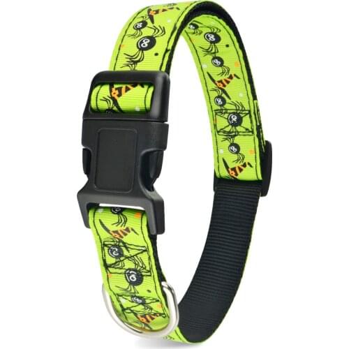 Nylon Halloween Dog Collar Small Medium Large Dog Pet Puppy Collar Male Female