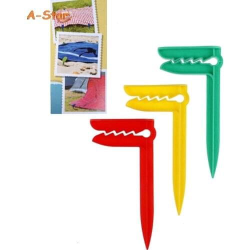 New Beach Towel Clip Camping Mat Clip Outdoor Clothes Pegs for Sheet Holder Towel Clips Clamp Beach Towels Three colors 1pc