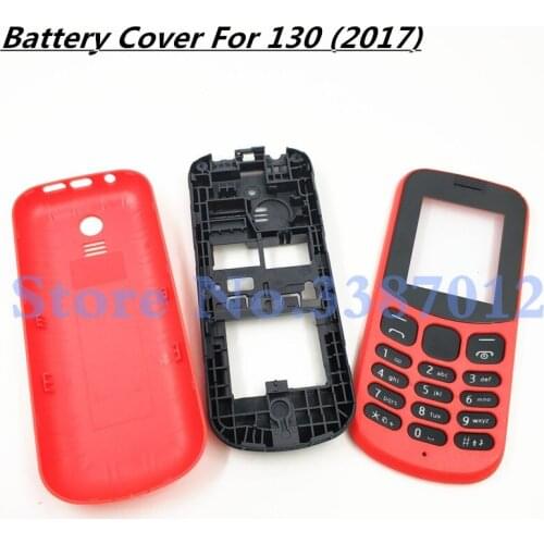 New Full Complete Mobile Phone Housing Cover Case With English Keypad For Nokia 130 2017 TA-1017