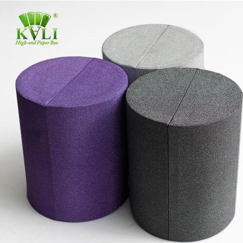 Wholesale custom design luxury cylinder packaging round cardboard gift box