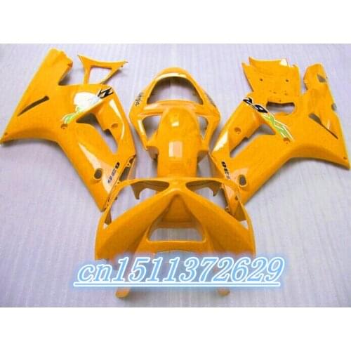 Customized Motorcycle orange fairings kit for KAWASAKI Ninja ZX 6R 2003 2004 Injection sport fairing ZX6R 636 03 04 parts