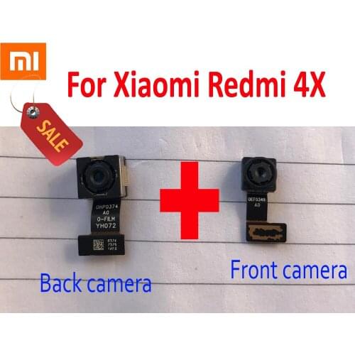 Original Back Big Main Rear camera Module Flex Cable For Xiaomi Redmi 4X MAE136 Small Facing front camera Replacement