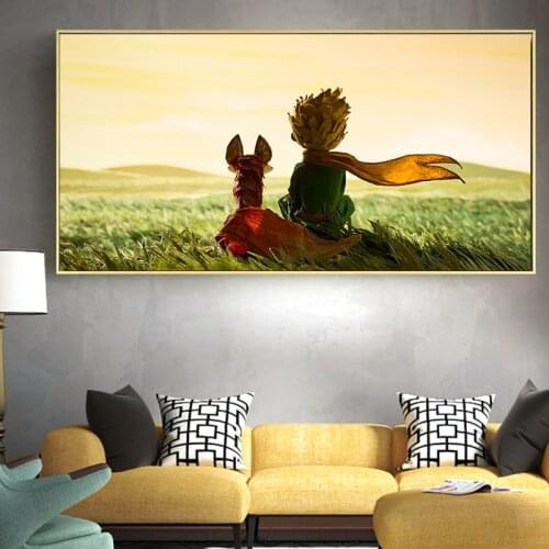 Popular Movie The Little Prince Canvas Posters and Prints Wall Art Canvas Painting Decorative Wall Art Picture for Living Room