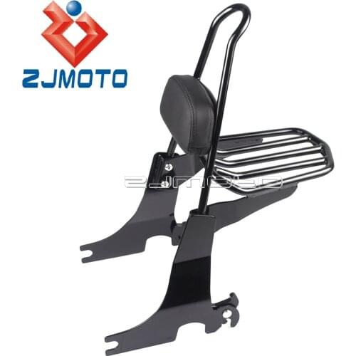 Motorcycle Detachable Sissy Bar Backrest Luggage Rack For Harley Sportster 2004-2016 SuperLow Iron 883 XL1200 Custom 48 72