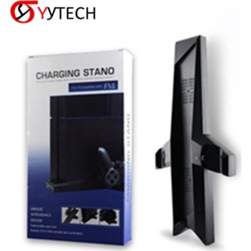 SYYTECH IV-P4001 7 in 1 Stand Dual Charger Stand For PS4 Controller With Dual Cooling Charging Station And 3 USB