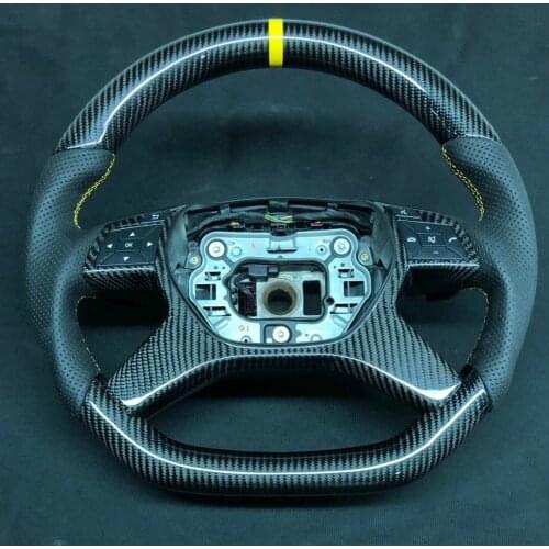 Cuatomized Real Carbon Fiber Sports Steering Wheel Alcantara Leather compatible for Mercedes-Benz G-Class 2013-2017