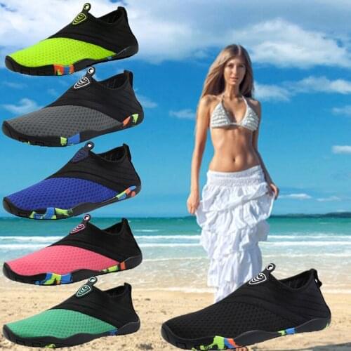 Men and Women Diving Shoes Snorkeling Quick-drying Swimming Shoes Upstream Wading Shoes Anti-slip Soft Bottom Outdoor Shoes