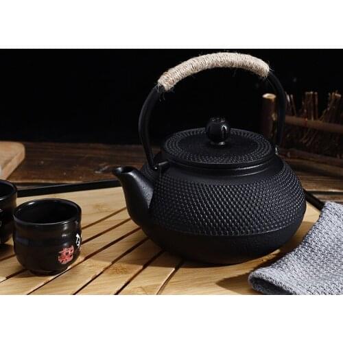 Japanese Iron Tea Pot with Stainless Steel Infuser Cast Iron Teapot Tea Kettle for Boiling Water Oolong Tea WF1027