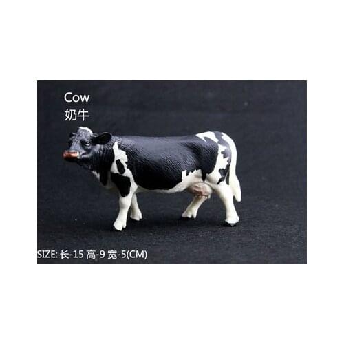Animal Wild animal world Holland black and white cow toy model wild crafts room Home
