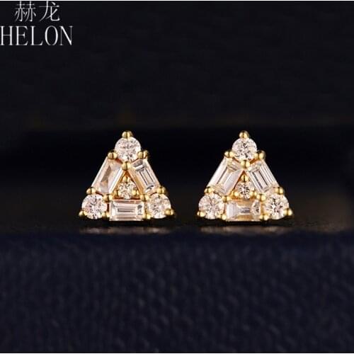 0.5ct VVS/DEF Moissanite Stud Earrings Solid 10k Yellow/White/Rose Gold Lab Grown Moissanite Diamond Women Earrings Fine Jewelry