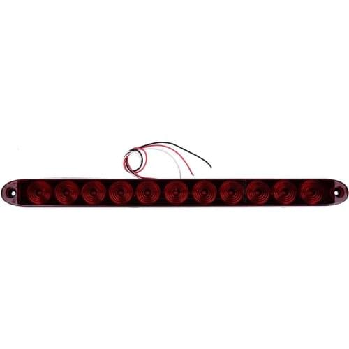 1pc 15" 9 LED Truck Tail Light Stop Brake Lamp Turning Signal Light Bar for 12V Trailer Caravan red color