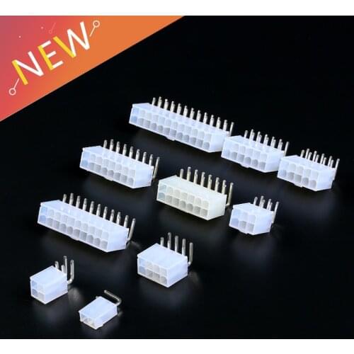 10pcs 5557 4.2mm Automotive wiring connector right angle female 1-12 pin for PC/computer graphics card on board 3 pin connector