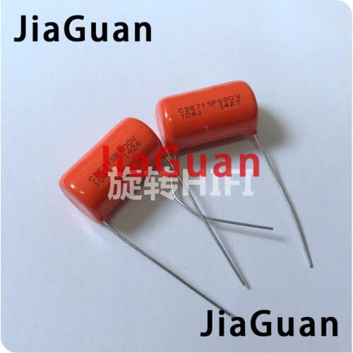 10PCS CDE SPRAGUE CDE715P 600V 0.1UF P28MM Orange fever film capacitor MKP SBE 715P 104 600V 100NF 104/600V