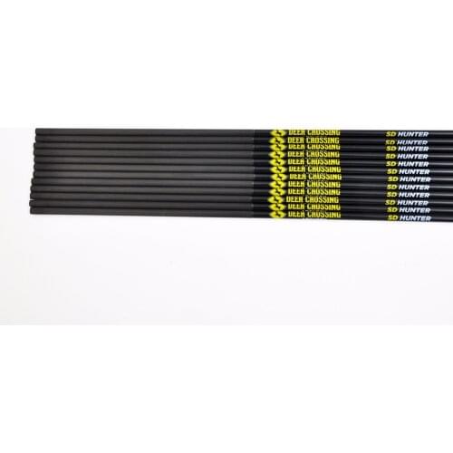 12pcs 31'' Spine 250 300 350 400 500 600 700 800 900 1000 ID 4.2 mm Archery Carbon Arrows Shafts For Hunting and Shooting