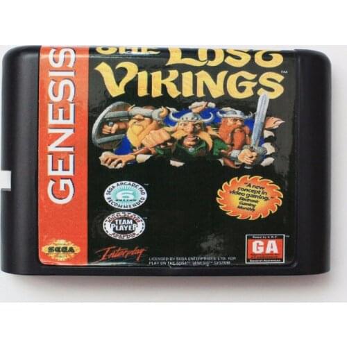 The Lost Vikings 16 bit MD Game Card For Sega Mega Drive For Genesis