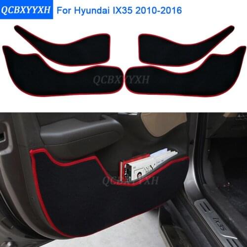2 Colors Car Styling Protector Side Edge Protection Pad Protected Anti-kick Door Mats Cover For Hyundai IX35 2010-2016