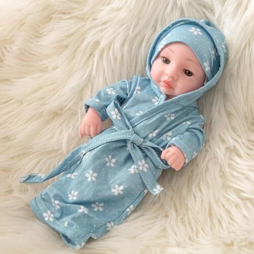 30cm Bathrobe New baby dolls silicone viny Reborn baby poupee boneca baby soft toy gift todder