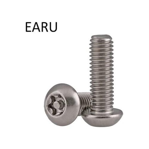 304 stainless steel anti-theft screws Bolt round Pan plum Six-Lobe Security Head with needle core M8*12/14/16/18/20/30/35-60mm