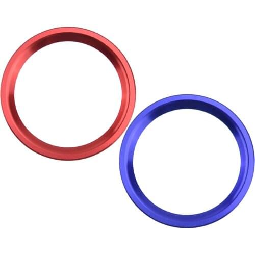 Car Aluminum Alloy Engine Start Stop Push Switch Button Ring Styling Fit For VW Golf 7 MK7 Jetta CC Arteon Red/Blue