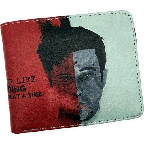 Free Shipping Popular Movie Purse Fight Club Jaws Once Upon A Time Wallet With Coin Pocket Card Holder High Quality