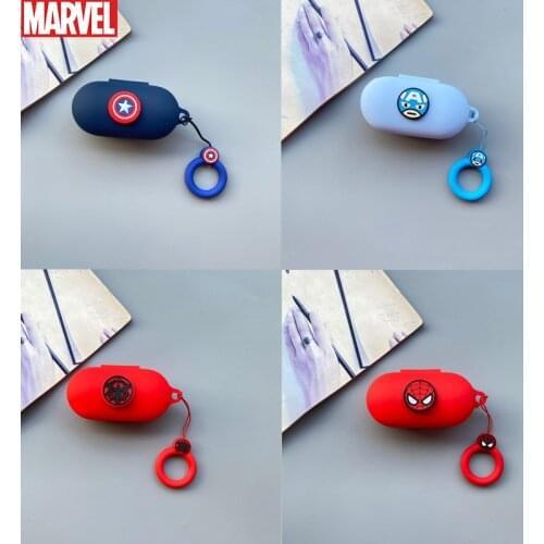 Marvel Earphone Case Cover For Oneplus Buds Z TWS Soft Silicone Cartoon Wireless Bluetooth Headphone Case With Strap
