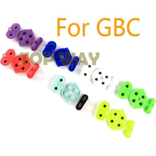 1set For Nintendo Game Boy Color Colour Button Silicone Rubber Pad Conductive A B Select Start Rubber Button For GBC